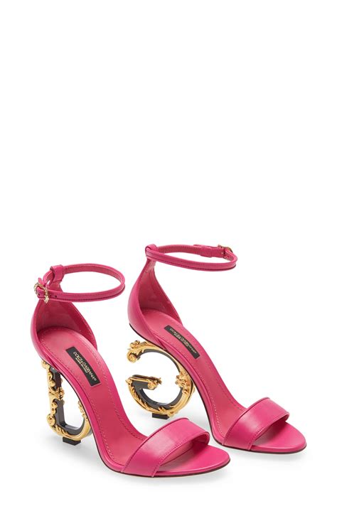 dolce gabbana pink heels|dolce gabbana women's heels size compare to loubs.